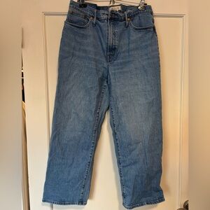 Madewell Perfect Vintage Wide Leg Crop Size 32